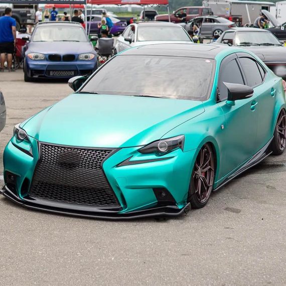 Бокові пороги (для Base/F-Sport 2013-2020, Карбон) для Lexus IS 2013- рр | Зображення 2