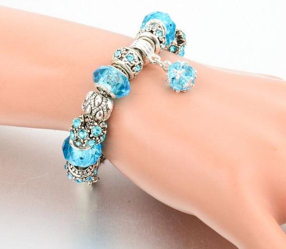 Женский браслет Primolux Sharm Christal с шармами - Blue | Зображення 1