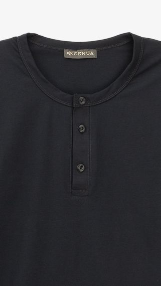 Лонгслів однотонний чоловічий GENUA G01211-0001 L Темно-синій shop (2000999474088) | Зображення 1