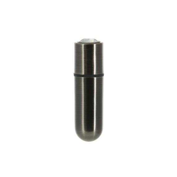 Віброкуля PowerBullet First-Class Bullet 2.5″ з Key Chain Pouch, Gun Metal, 9 режимів вібрації Sex Aura