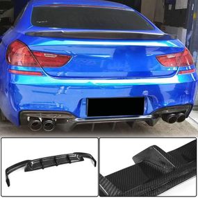 Дифузор заднього бампера V1 (для M-Sport/M6, Карбон) для BMW 6 F12/F13/F06 2011-2018 рр