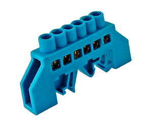 Універсальна Шина ізольована «N» на DIN-рейку ШЛС 6х9-6 синій Ny95500458