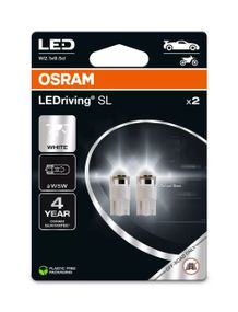 Комплект світлодіодних ламп OSRAM 2825DWP-2BL W5W (T10) LED 6000K 12V W2.1X9.5d WHITE (2 шт)