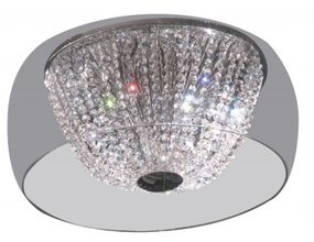 Люстра потолочная галогенная хрустальная G4 20W CH (BCL-093S/10)