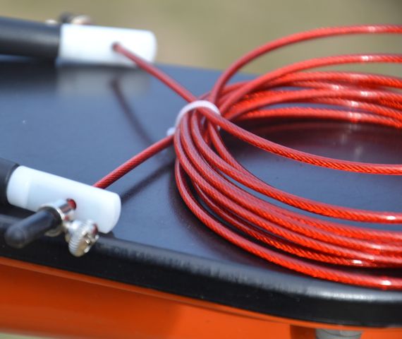 Скакалка швидкісна PowerPlay 4202 Ultra Speed Rope Червона (2,9m.) | Зображення 6