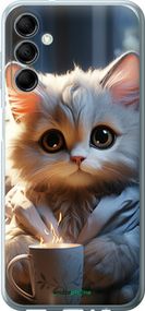 Чохол на Samsung Galaxy M14 M146B Білий кіт "5646u-3038-2448"