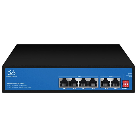 Ewind EW-ES2006CF-AP PoE Комутатор 6 портів некерований