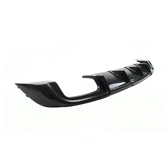Диффузор заднего бампера V2 (для S-Line HB 2017-2020, Карбон) для Ауди A3 | Зображення 3