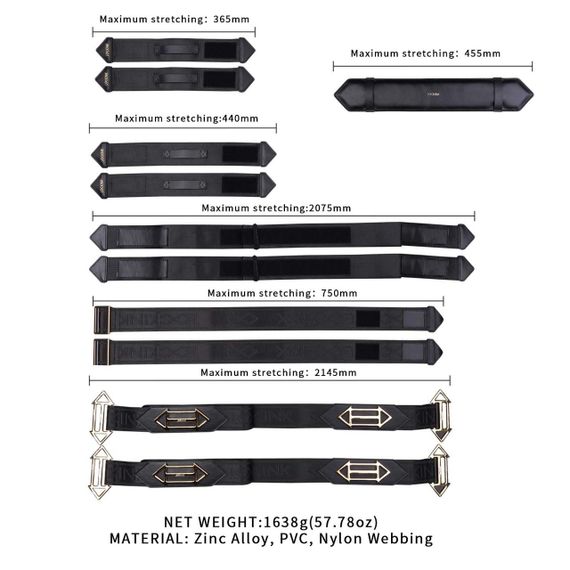 Фіксатори рук і ніг для ліжка LOCKINK BDSM Adjustable Bed Restraint Kit sexstyle | Зображення 2