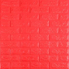 3D панель самоклеюча 700х770х7мм цегла Червона (008-7) SW-00000054