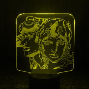 Акриловий світильник-нічник ДжоДжо жовтий tty-n001538