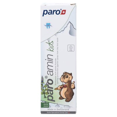 Детская зубная паста Paro Swiss amin kids на основе аминофторида 500 ppm 75 мл (7610458026670) | Зображення 1