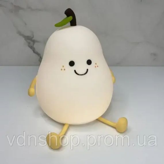 Дитячий світильник нічник акумуляторний силіконовий "Груша" LED L40 | Зображення 1