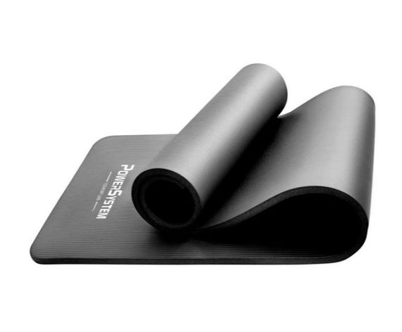 Килимок для йоги та фітнесу Power System PS-4017 NBR Fitness Yoga Mat Plus Black (180х61х1) (PS-4017_Black) | Зображення 7