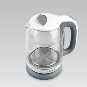 Електрочайник скляний Maestro MR-056-GREY, 1.7 л, 2200 Вт, з підсвіткою