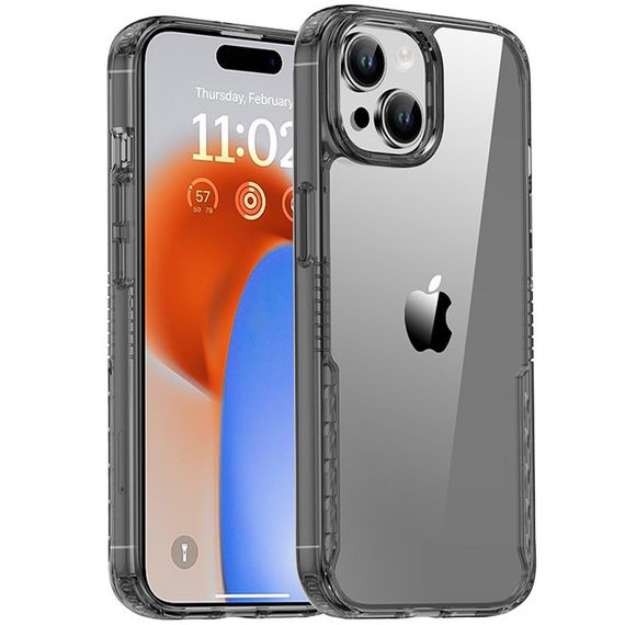 Чохол TPU+PC Multi-Color для Apple iPhone 15 (6.1") Black