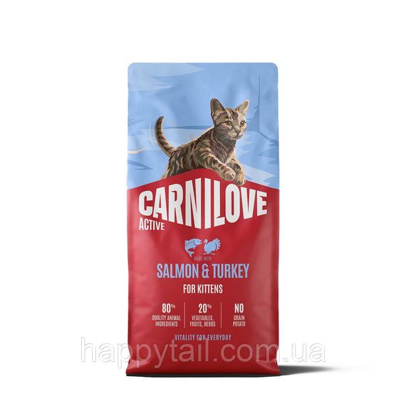 Беззерновий сухий корм Carnilove Kitten Salmon & Turkey для кошенят лосось та індичка 6 кг (арт. 173708)