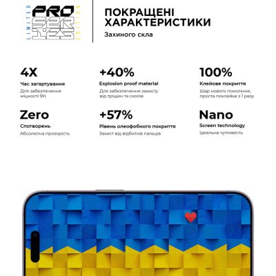 Стекло защитное Armorstandart Pro 3D LE Apple iPhone 14 Pro Max Black (ARM65656) | Зображення 3