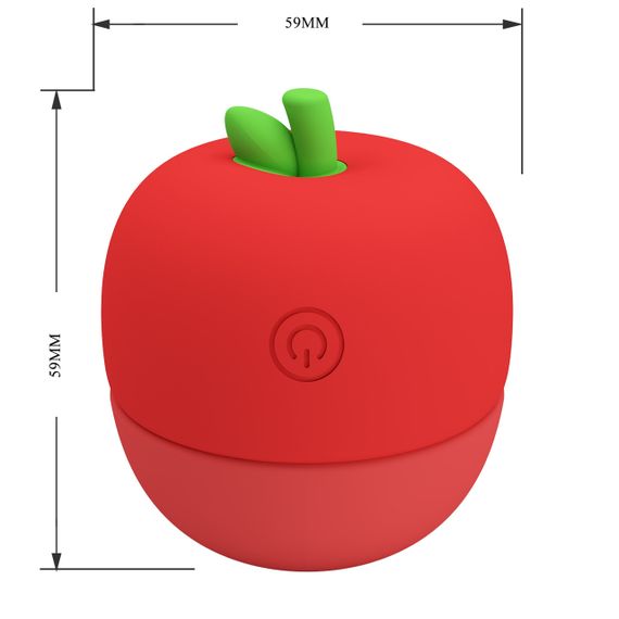 Вибростимулятор PRETTY LOVE APPLE SECRET, 12 licking settings, Silicone ABS sexstyle | Зображення 11