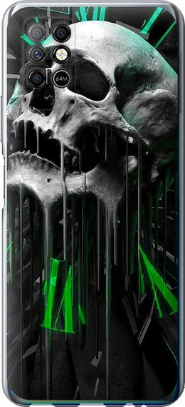 Чехол на Infinix Note 8 Череп-часы "4100u-2710-17620"