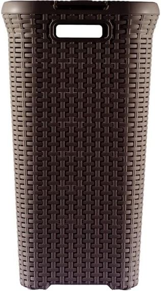 Кошик для білизни пластиковий Curver Natural Style 60 л 00707 коричневий, міцний і зручний | Зображення 4