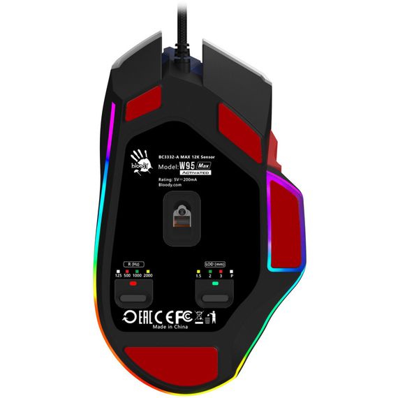 Мишка A4Tech Bloody W95 Max RGB Activated USB Sports Navy (Bloody W95 Max Sports Navy) | Зображення 8