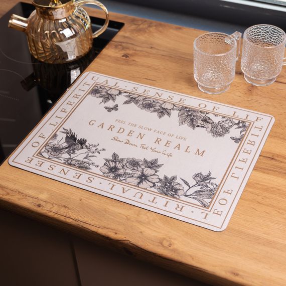 Килимок діатомітовий для сушіння посуду Garden Realm 40*30 см Yiwu HP-42-192 | Зображення 1