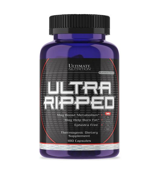 Жиросжигатель Ultimate Nutrition Ultra Ripped Ephedra Free 180 caps