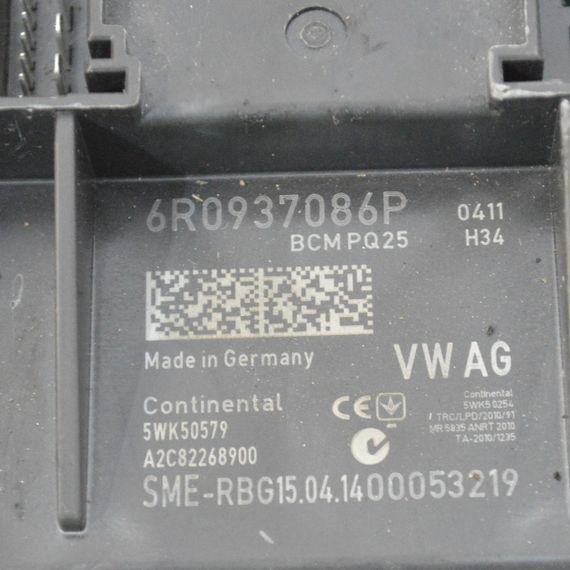 Блок управління комфортом 1.6 Skoda Rapid 2012-2019 Модуль комфорту Шкода Рапід 6R0937086P | Зображення 1