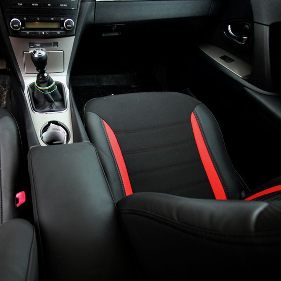 Чехлы на сиденья из экокожи и автоткани Dacia Logan 1 поколение 2004-2012 EMC-Elegant | Зображення 5