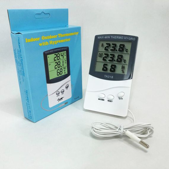 Термометр гигрометр TA 318 с выносным датчиком температуры, Домашний гигрометр комнатный | Зображення 6