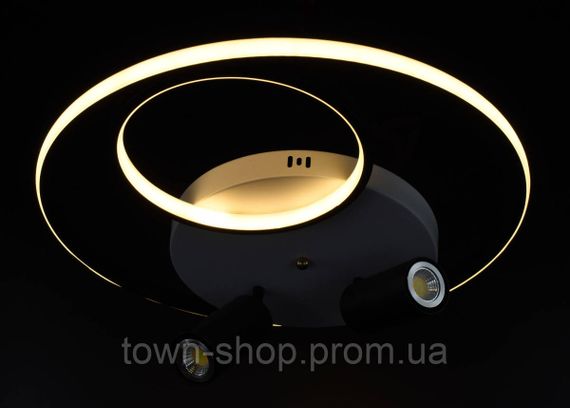 Люстра потолочная LED K011/2-led Черный 15х50х50 см. | Зображення 1