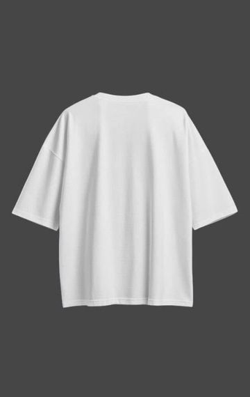 Oversize футболка з принтом  Porsche біла | Зображення 2