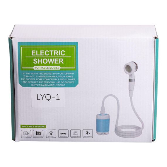 Душ туристический портативный аккумуляторный 4000 мАч переносной полевой душ для кемпинга LYQ-1 | Зображення 9