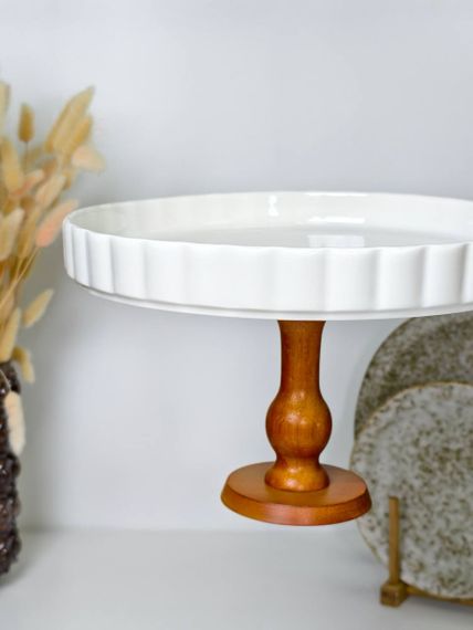 Тортовниця OLens White kitchen 8030-324 17.5х27.2 см біла | Зображення 3