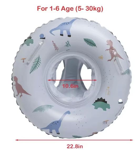 Надувне коло з трусиками Динозавр Сірий Колір | Зображення 1