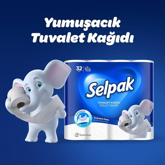 Туалетний папір Selpak Super Soft (32 рулони) тришаровий | Зображення 1