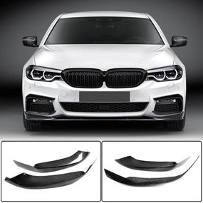 Накладки на передній бампер Flap V2 (для M-Sport 2017-2020, Карбон) для BMW 5 серія G30/31 рр