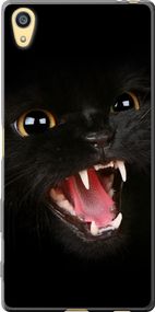 Чехол на Sony Xperia Z5 E6633 Чёрная кошка "932u-274-17620"