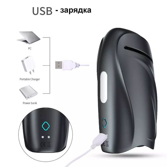 Чоловічий мастурбатор з вібрацією (USB) | Зображення 8