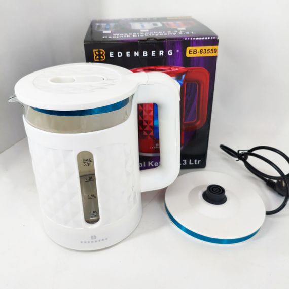 Мощный чайник для кипячения Edenberg EB-83559 2.3л 1500Вт, Электрочайник с индикатором включения CE-84 | Зображення 4
