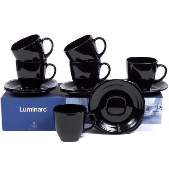 Чайний сервіз Luminarc Carine Black P4672, 12 предметів, на 6 персон | Зображення 8