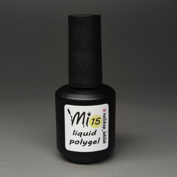 Рідкий полігель Мі #15 сливочное масло 15мл (бутылочка с кисточкой)