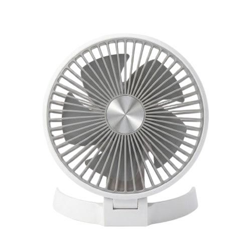 Настольный вентилятор трансформер Fan КА-185 портативный на аккумуляторе 1200 мАч 3 скорости с наклоном 1,5 Вт Белый | Зображення 1