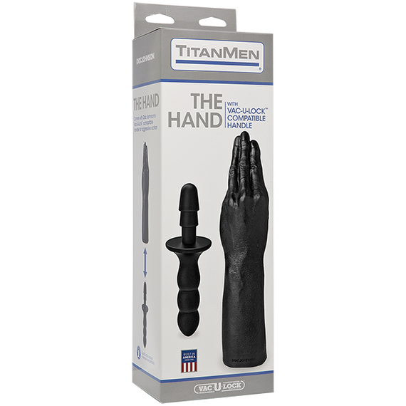 Рука для фістингу Doc Johnson Titanmen The Hand with Vac-U-Lock Compatible Handle, діаметр 6,9 см sexstyle | Зображення 1