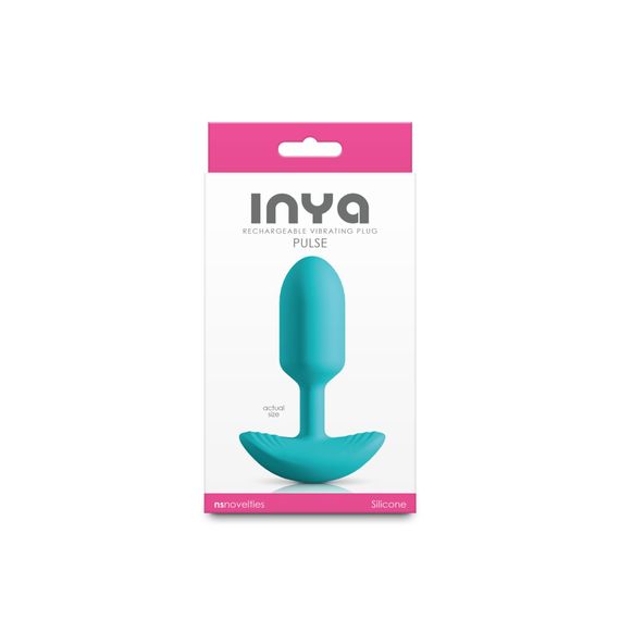 Анальная пробка с вибрацией NS Novelties INYA - Pulse - Teal | Зображення 2