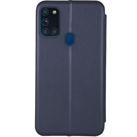 Шкіряний чохол-книжка Classy для Samsung Galaxy A21s Темно-синій | Зображення 1