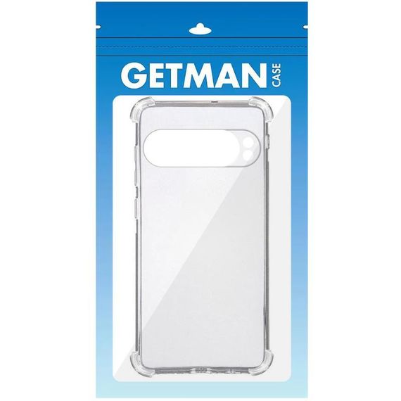 TPU чохол GETMAN Ease logo посилені кути Full Camera для Google Pixel 9 Pro XL Безбарвний (прозорий) | Зображення 2