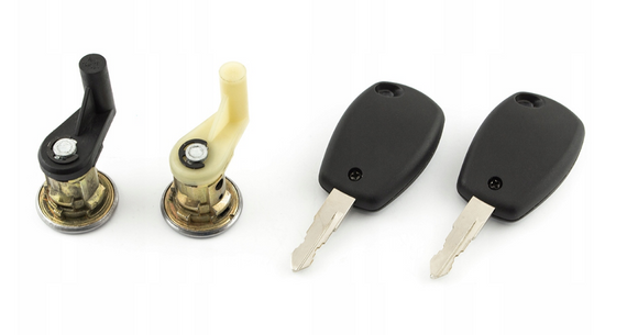 Dacia Duster вставки (личинки) замків передніх дверей (2 шт комплект), Дача Дастер | Зображення 1