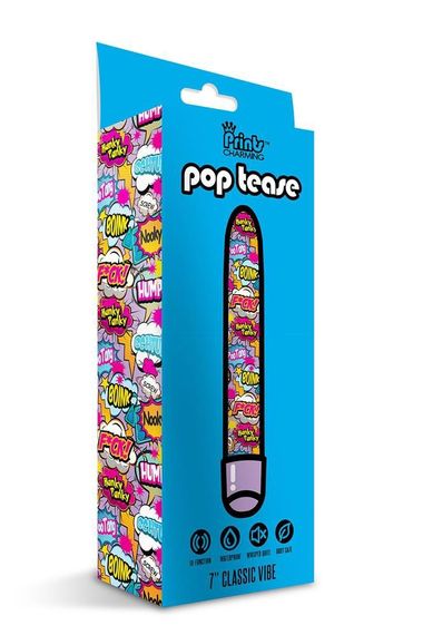 Вібратор нереалістичний Prints Charming Global Novelties фіолетовий 17.7 см 10 режимів тихий | Зображення 4